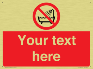 Custom Do not use this device in a bathtub shower or water-filled reservoir